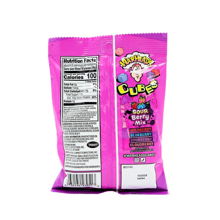 WARHEADS - SOUR BERRY MIX CUBES